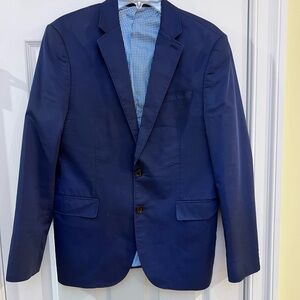 Mens 40R Express Photographer Dark Blue Men's Blazer GUC